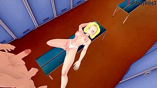 Dragon Ball Zex 2: Android 18 Bikini Fuck with Android 21