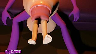 a cock vore experience with cherry in 3d anime