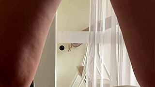 my wife with natural tits has a double squirt and trembles