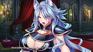 in stealing a monster girl harem ep7, the protagonist takes the wolfgirl's virginity in a intense scene