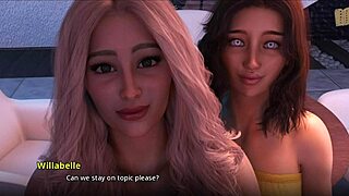 Sharing wine with two hot milfs