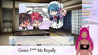 Vtuber Lewdneko plays 'F Me Royally' in part one of the series.