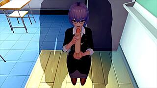 Female teacher finds energy in 3d hentai fun.