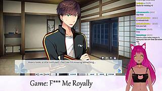 Vtuber Lewdneko plays 'F Me Royally' in part one of the series.