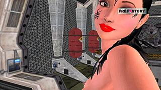 Animated 3D Cartoon Indian Girl In Sex Poses With Banana!