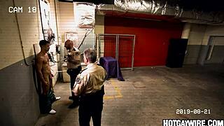 two inmates caught messing around in hot gay action
