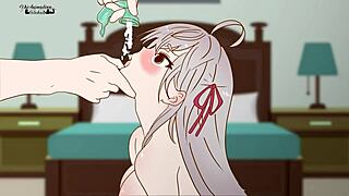 the guy slaps his sisters ass and accidentally sticks his finger in her pussy revenge girl hentai cartoon parody