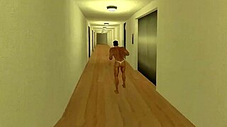 Bizarre hotel room game with huge tits and monster cock