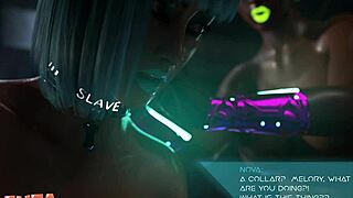 horny blue hair bitch do you want to suck my futa cock deep