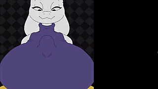 Toriels bigger tits get titty fucked in game.