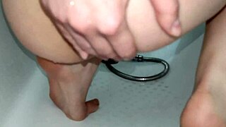 Hentai anal lover teen trains ass gape with various toys in 4K UHD.