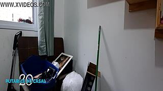 Latina mature woman enjoys cock in her ass from behind