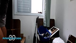 Latina mature woman enjoys cock in her ass from behind