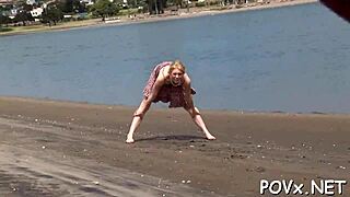 hot chick with cute ass gets fucked rough pov blowjob