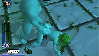 in bonetown vacation, the new man in town enjoys anal and blowjob with redhead in cowgirl riding