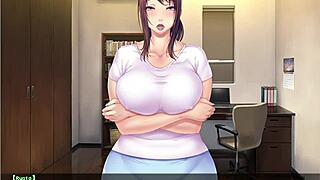 aniki no yome-san shizuka route: housewife bent over for doggystyle creampie