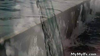 yo, pool guy bangs slutty milfs in a wild threeway