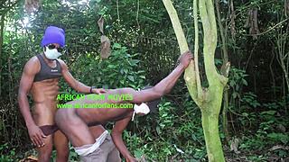 Hot Fuck In Woods! Tourists Orgasm Wildly!