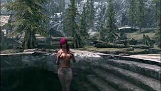 triss merigold in hot spring erotic fantasy