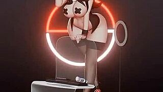 Rushzilla in Animated Rule 34 Adventure with Cartoon Characters