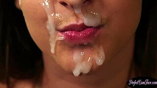 British guy gets a facial from European blowjob expert