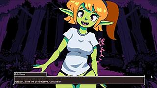 Big-titted teen takes on gangbang in Flip Witch Pixel