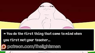 Toriel in a Playful Animation Scene