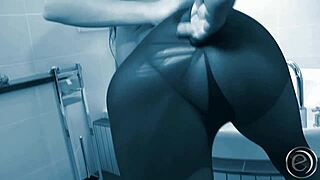 alisha sweet strips and gets a facial cumshot