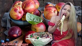 food fetish meets financial domination with kinky glasses