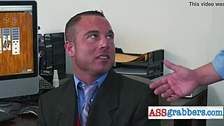 nasty hunk gets sucked by muscled bear before threesome