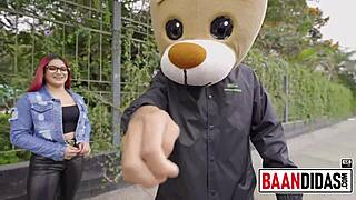 My heart races seeing Rosario Red, that horny redhead, ride hard in the studio. Milky Bear can't resist her wild hotel pounding!