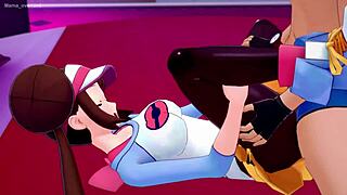 Mei rosa practices adult sex training on the bed