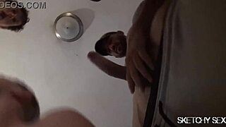 thick dick sliding down, sloppy and dirty.