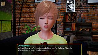 In My New Family 373, a Teen and MILF Explore Their Desires.