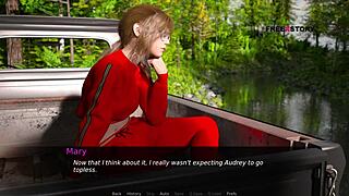 jhon feeling emotional fucking audrey and lizzie in the river