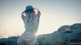 emma hix teases with her bubble butt outdoors