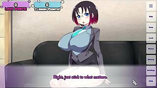 hey, dragon maid elma hates foreplay in hentai game ep 1?