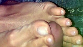my wife has beautiful feet and she gives amazing footjobs to me