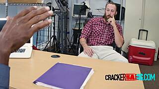 Does this muscled white bear want huge black dong?