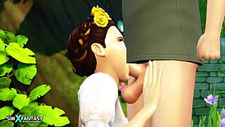 Enjoy a relaxing walk in nature with your beloved in 3D animation