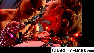 Charley and her sexy girlfriend are fucking with big tits and oral action.