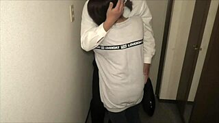 I couldn't hold back and took my new wife right at the entrance!