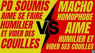 plan hard entre un fran�ais h�t�ro macho puissant et un jeune gay soumis et faible!