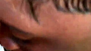 ghetto bitch sucks and fucks monster cock outdoors