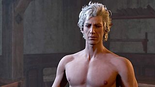 Baldur's Gate 3 naked run with Astarion gay scenes. Who knew gaming could get this wild?