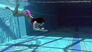 Chatting with Hot Russian Jessica Lincoln in the Pool.