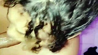 Wanessa Silva Sucks Technician's Cock For Internet Fix