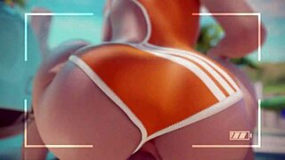 Tracer enjoys outdoor sex at the beach in Overwatch