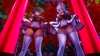 i love konosuba aqua in this cute hentai