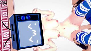 tv woman se quita el bikini para follar sobre la cama